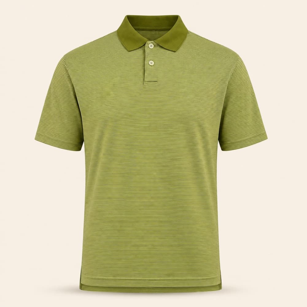 Adidas ClimaCool Striped Polo, Green