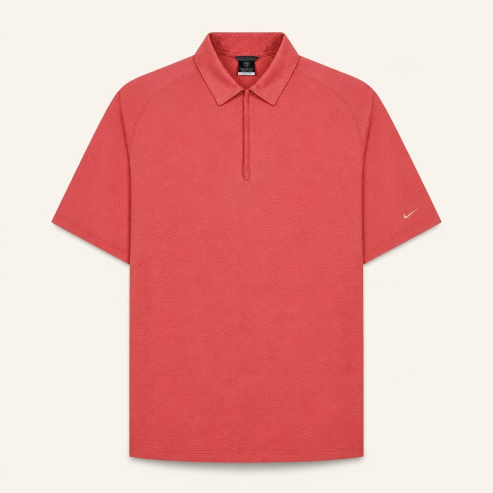 Nike Waffle Quarter-Zip Polo, Peach