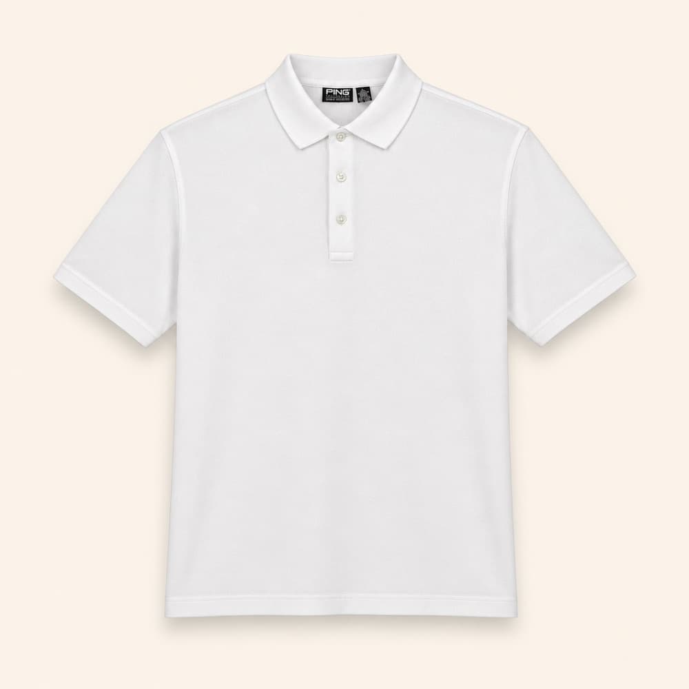 Ping Collection Mercerized Polo, White